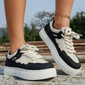 Thick-Soled Sneakers for Women 2025 Fall New Fashion Versatile Heightening Bread Shoes Casual Platform Women's Vulcanize Shoes