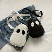 Cute Ghost Crossbody Bag Halloween Mini Shoulder Bag for Women Girls Kawaii Cartoon Purse Phone Coin Bag Fashion Handbag