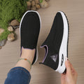 Women's Breathable  Slip-On Sneakers Comfortable Non-Slip Walking Shoes for Elderly Casual Sport Shoes