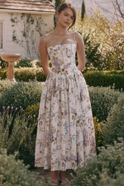Floral Print Sling Long Dress Women 2026 Summer Slim Sleeveless Backless Maxi Dresses Female Holiday Beach Party Gown Vestidos