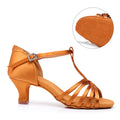 Latin Dance Shoes For Women Dancing Shoes Ladies Ballroom Tango Modern Shoes Standard Salsa Practice Training Heels 5/7.5/8.5cm