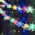 Party Christmas Snowflake String Lights LED Fairy Lights USB/Battery Powered Garland 2024 New Year's Wedding Party Xmas Decorations