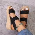 Big Size Minimalist Slingback Wedge Sandals For Women Outdoor Summer Platform Shoes Light Weight Soft EVA Female Leisure Sandals