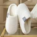 Solid Fluffy Slippers Women Home 2026 Winter Plush Warm House Shoes Ladies Casual Indoor Fuzzy Fur Slides Unisex Silent Non-Slip