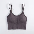 Women Sexy Seamless Bra U Type Backless Bra Gym Running Push Up Bralette Padded Brassiere Women Fitness Sports Bra