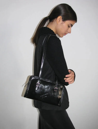 Paloma Wool Spanish Single Shoulder Crossbody Bag Underarm Bag Small Square Leather Bag for Women