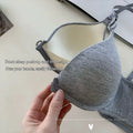 Hollow Beautiful Back Vest Bra Without Steel Ring Gather Underwear Adjustable Thin Shoulder Strap  Lingerie Summer Daily FINETOO