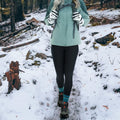 Women Winter Fleece Lined Thermal Leggings with Pockets High Waist  Stretchy Yoga Pants Thick Warm Outdoor Workout Running Tight