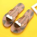 Summer Flip Flops House Slipper Women Heart Love Cloud Sandals Beach Slides Casual Home Shoes Platform Bathroom Flat Female