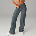 STOUREG High Waisted Yoga Pants for Women, Loose Wide Leg Workout Trousers with Pockets for Running and Outdoor Exercise