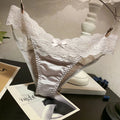 French Lace Panties Trendy Bow Sexy Lace Women's Cotton Crotch Low-rise Underwear Japanese Comfortable Lingerie for Women