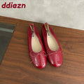 Fashion Butterfly-Knot Ladies Flats Slip On Shoes Casual Female Soft Footwear Shallow Women Ballet Flats Dance Shoes New