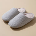 Unisex Home Slippers Soft Fur Slippers Warm Indoor Flat Slides Nonslip Couples Shoes Bedroom Light Slience Flats Autumn&Spring