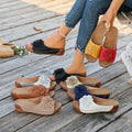 Large Size Women's Roman Style Hollow Out Lightweight Slip-On Shoes Sewing Line Cross-Border Platform Slippers