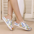 Women's Fashion Covered-Toe Shoes Cute Cartoon Animal Patterns Thickened Soft Sole for Slip Resistance and Wear Resistance Light