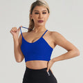Women Seamless Yoga Vest Push Up Shock Absorbing Sports Bra Cross Back Beauty Back Quick Dry Gym Running Underwear