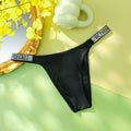 Victoria Secret Very Sexy Shine Script Thong Panty Women Lingerie Underwear Hot