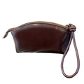 Large Capacity Vegetable Tanned Leather Handbag Simple Design Lightweight Shell Clutch Bag Light Luxury Mobile Phone Bag