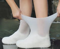 Boot Rubber Rain Covers Silicone WaterProof Shoe Covers Lip-resistant Rubber Rain Boot Rain Gear Overshoes Accessories for Outdoor Rainy Day