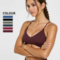 Women Fitness Backless Straps Minimal Bralette Sport Bra High Support  Gym Clothes Fitness Underwear Pilates Workout Yoga Top