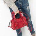 Designer 2026 City Motorcycle Shoulder Bag Tote Bag for Women Luxury Autumn and Winter handbag crossbody Large Capacity