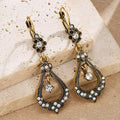 1pcs Vintage Chic Openwork Teardrop Shaped Earrings Perfect Jewelry Accessories Women’s Everyday Formal Occasions