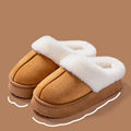 2026 Trend Flufy Fur Mules Slippers for Women Comfortable Thick Bottom Wam Plush Indoor Slippers Women Furry Winter House Shoes