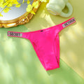Victoria Secret Very Sexy Shine Script Thong Panty Women Lingerie Underwear Hot