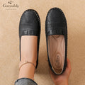 Goreyodoly women loafers breathable casual flats wide fit lightweight slip on comfort soft sole everyday walking shoes