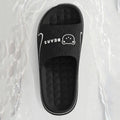 Printting Cute Bear Women Slippers Summer Indoor Soft Cartoon Sandals Bathroom Anti-slip Indoor Outdoor Men Casual Shoes Couple