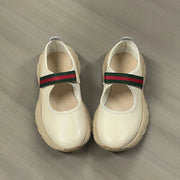 Ladies High Quality Casual Shoes Fashion Portable Sneakers for Women Unique Shape Color Block Genuine Leather Gift