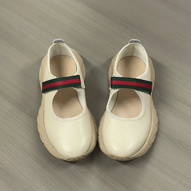 Ladies High Quality Casual Shoes Fashion Portable Sneakers for Women Unique Shape Color Block Genuine Leather Gift