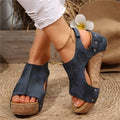 2025 Sandals Shoes Women Summer Soft Women Shoe Slides Women's Sandals Wedge Shoes Woman Platform Heels Slippers Women Footwear