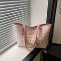 Sweet Bow Print Shoulder Bag Large Capacity Trendy Women's Handbag Tote Underarm Bag Fashion Travel Storage Bag Birthday Gifts