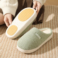 Winter Thicken Warm Slippers Men Women Corduroy Plush House Shoes Non-slip Soft Sole Indoor Cotton Furry Couple Footwear Casual