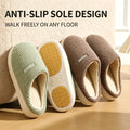 Winter Thicken Warm Slippers Men Women Corduroy Plush House Shoes Non-slip Soft Sole Indoor Cotton Furry Couple Footwear Casual