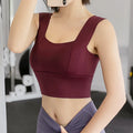 Yoga Crop Top for Women Sports Bra Sexy Underwear Push Up Bras Solid Athletic Vest Gym Fitness Shirt Sport Running Sportswear