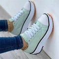 Women's Graphic Canvas Sneakers Women's Casual Shoes 2026 Autumn New Women's Sneakers Flat Lace Up Zapatos Mujer Chaussure Femme