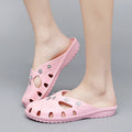 Women Slippers Summer Breathable Platform Beach Sandals Flip Flops  Outdoor Non-slip Women Jelly Slippers Lazy Flat Shoes