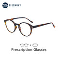 BLUEMOKY Vintage Round Prescription Glasses For Men Women Stylish Photochromic Progressive Optical Eyeglasses