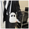 Cute Ghost Crossbody Bag Halloween Mini Shoulder Bag for Women Girls Kawaii Cartoon Purse Phone Coin Bag Fashion Handbag