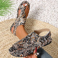 2025 Women Flat Sandals Comfortable Flats Sandals Printed Bohemia Roman Style Shoes for Women Fashion Shoes Sandalias De Mujer