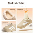 Men Women Fleece Lined House Shoes Winter Waterproof EVA Clogs Lightweight Warm Cozy Slip-on Sandals