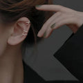 Stainless Steel Clip Earrings for Women High Quality Creative Simple C Non-Piercing Ear Clip Cuff Ear Buckle Trend Jewelry Gift
