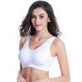 Women's Sports Bra S-7XL Plus Size Thin Non-underwire Bra Zero Bondage Women's Underwear Sports Yoga Wireless Vest Seamless Adjustable Brassiere