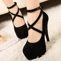 Comemore Red Black Black High Heel Stiletto Ladies Dress Pumps Fashion 2023 Ladies Party Platform Sandals Women's Scarpins Shoes