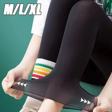Women's Thin Yoga Leggings High-waisted Elastic Summer Thin Sunscreen Leggings Sexy Lift Buttocks Fitness Pants Bottoming Pants