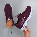 Spring and Autumn New Women's Casual Lace-Up Sneakers, Comfortable, Breathable, Lightweight and Wear-Resistant Sports and Casual Shoes