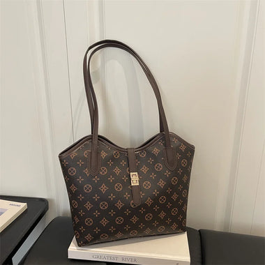 2026 New Women's Bag Tote Bag Simple Fashionable Single Shoulder Bag High-end Large Capacity Shopping Bag