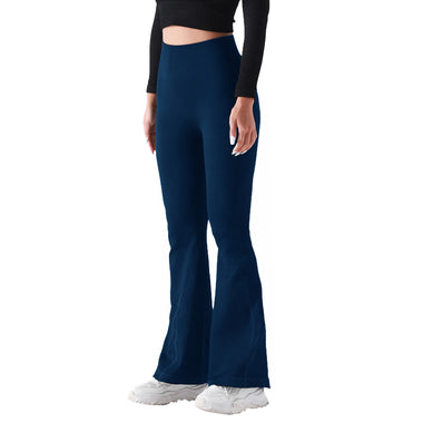 Women's Threaded Sports Wide Leg Pants, High Elasticity Tight Pants, Seamless Yoga Pants, High Waist Fitness